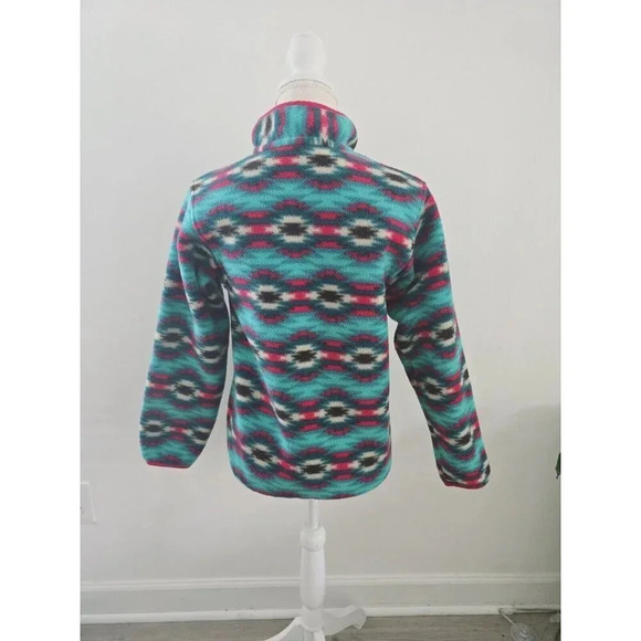 Patagonia Synchilla Wild Desert Aztec Western Pullover Fleece Jacket Sweater XS - Picture 11 of 14